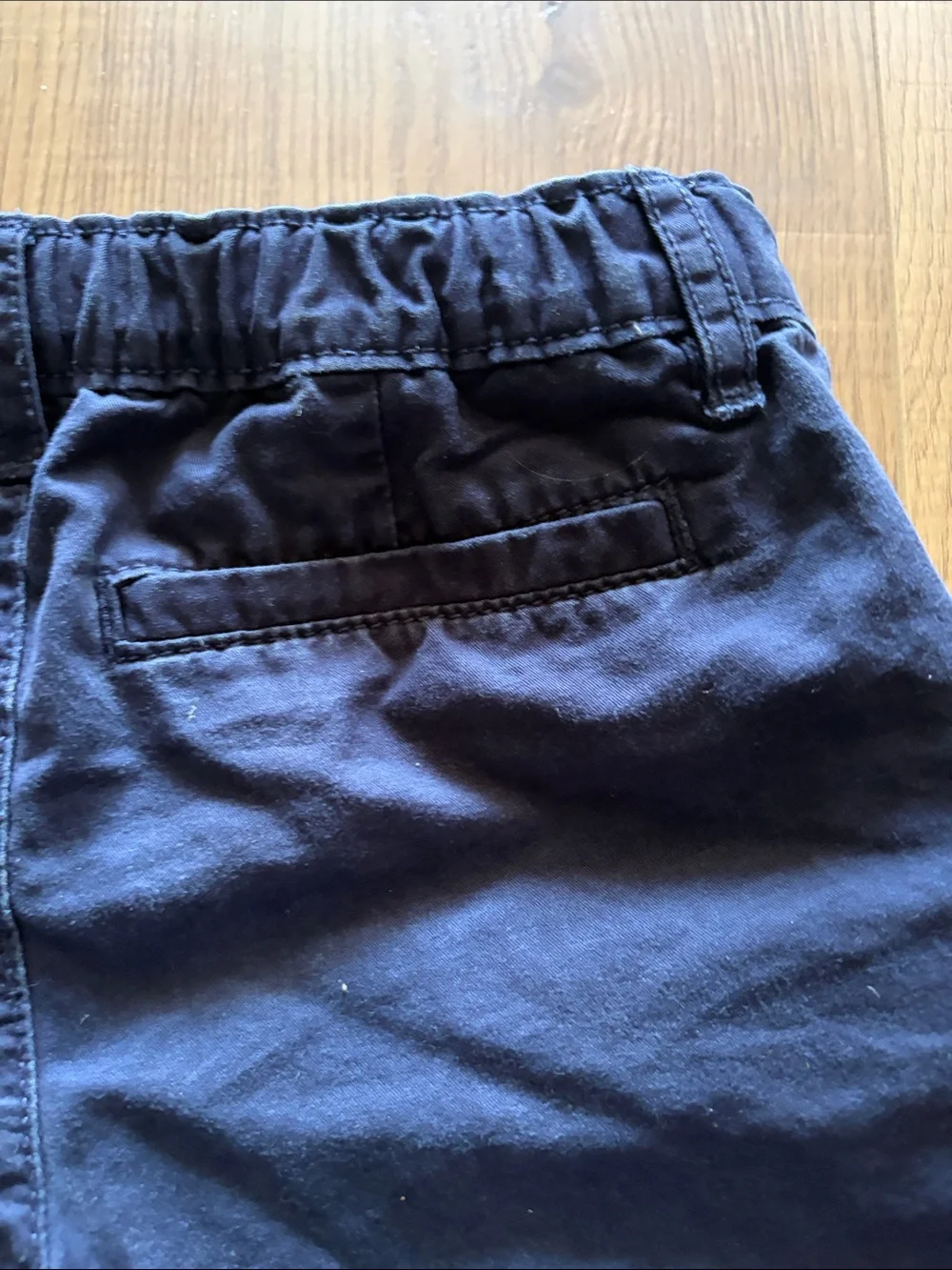 OshKosh B'gosh Solid Navy Girls Cotton Shorts